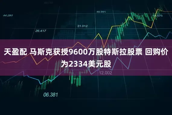 天盈配 马斯克获授9600万股特斯拉股票 回购价为2334美元股